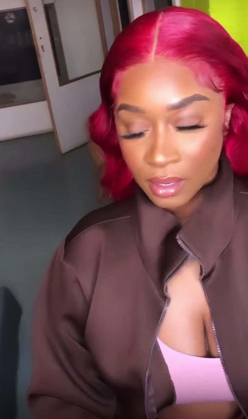 Perruque Juiicy - Cheveux Ondulés Rouge / Juiicy Wig - Body Waves Hair Red